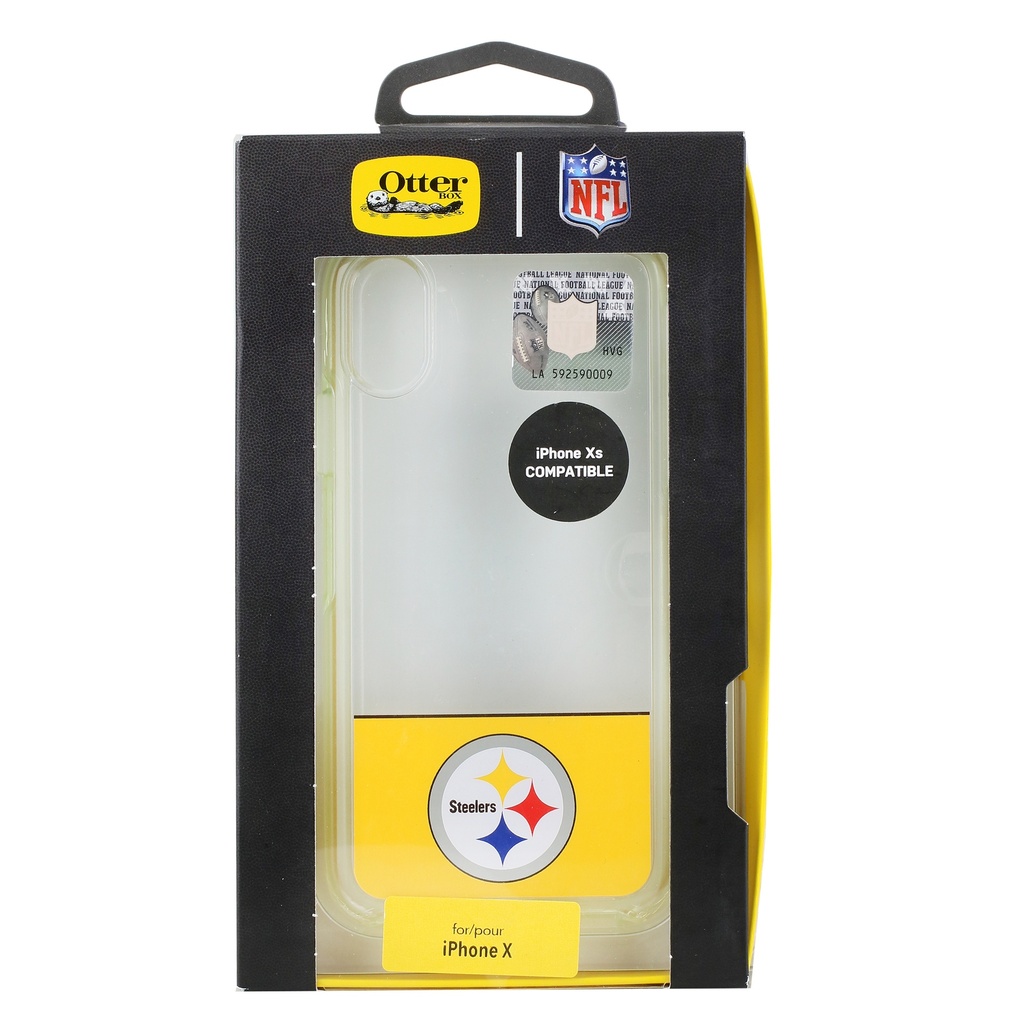 OTTERBOX NFL SYMMETRY SERIES CASE FOR IPHONE XS & IPHONE X - RETAIL PACKAGING - STEELERS