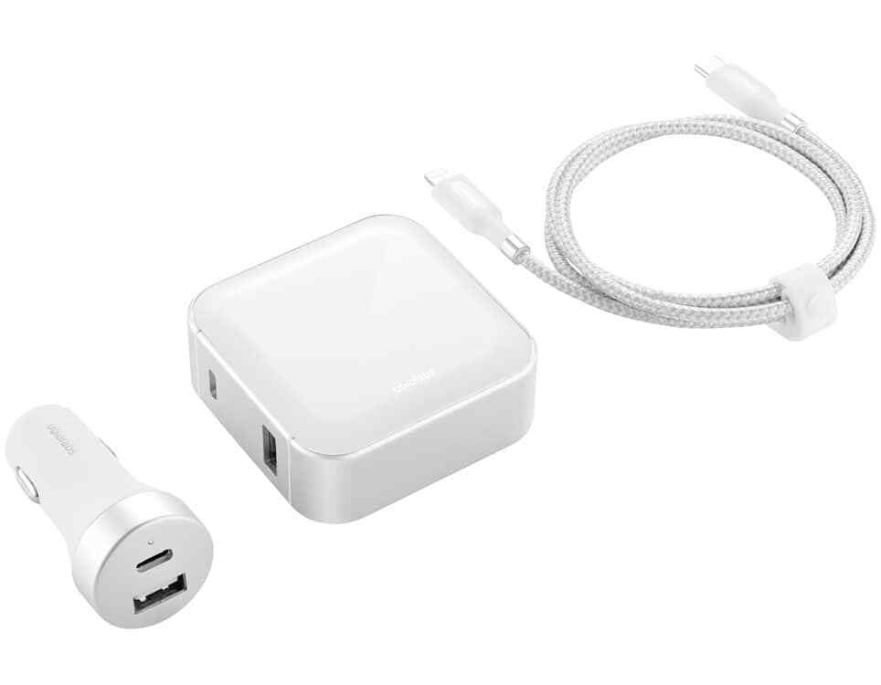 UBIOLABS - 30W WALL CHARGER AND CHARGER BUNDLE WITH USB-C TO LIGHTNING CABLE - (MADE FOR IPHONE/IPAD/IPOD)
