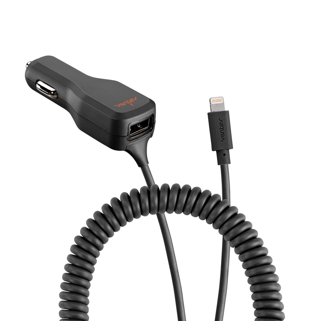 VENTEV DASHPORT R2304C CAR CHARGER WITH LIGHTNING CABLE
