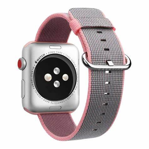 CASETIFY APPLE WATCH BAND NYLON FABRIC ALL SERIES 38MM PINK