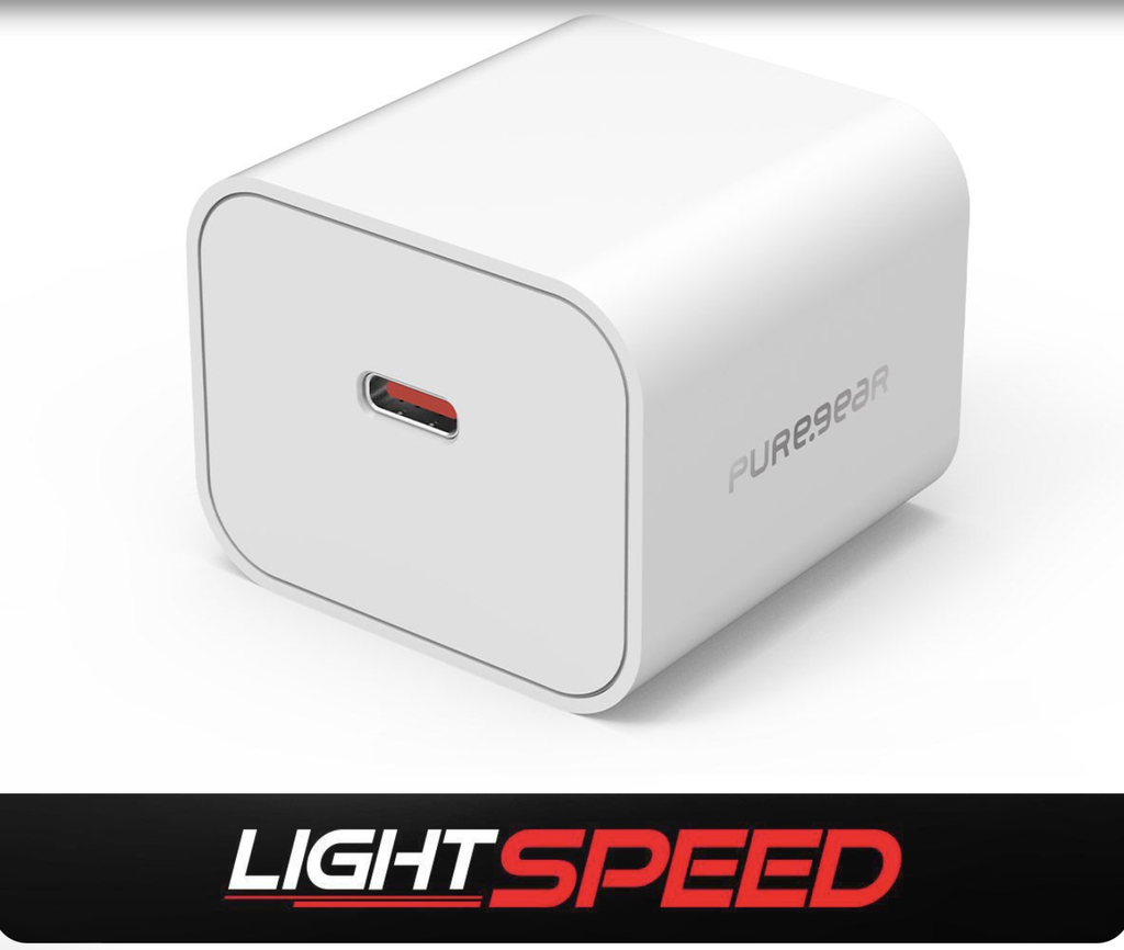 PUREGEAR LIGHTSPEED - 30W USB-C PD WALL CHARGER - WHITE