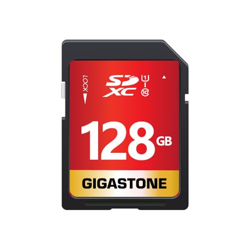 GIGASTONE 128GB SD CARD UHS-I U1 CLASS 10 SDXC MEMORY CARD HIGH SPEED FULL HD VIDEO CANON NIKON SONY PENTAX KODAK OLYMPUS PANASONIC DIGITAL CAMERA