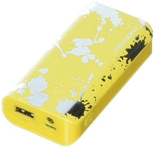 CYNTHIA ROWLEY PORTABLE RECHARGEABLE BACKUP BATTERY 4400 MAH (YELLOW/SILVER)